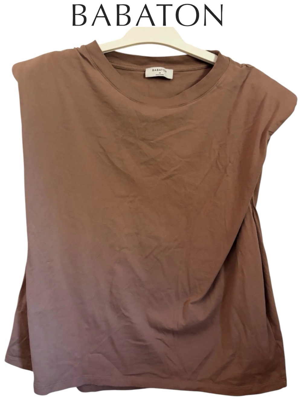 Babaton Brown Sleeveless Tank Top